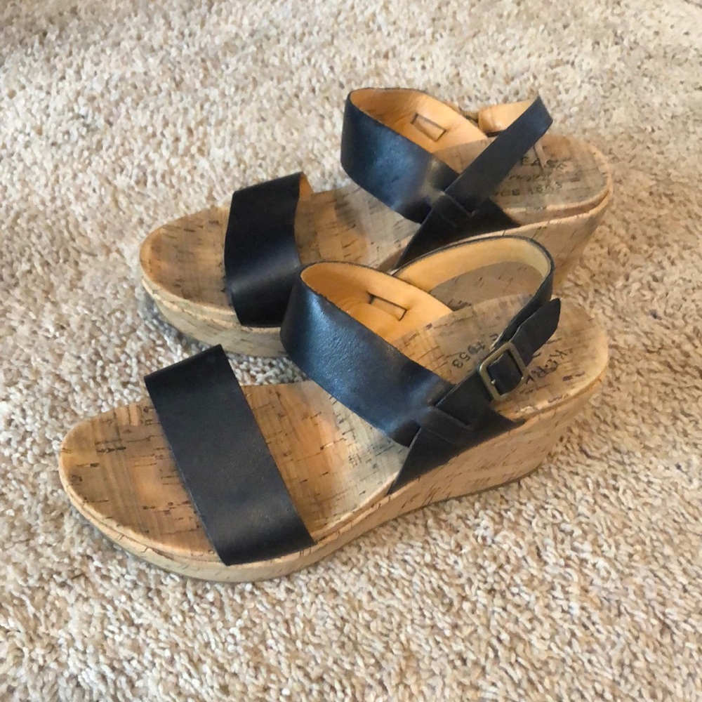 Korkease black wedge